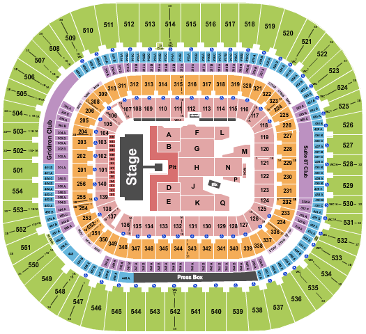 Bank Of America Stadium AC/DC Seating Chart
